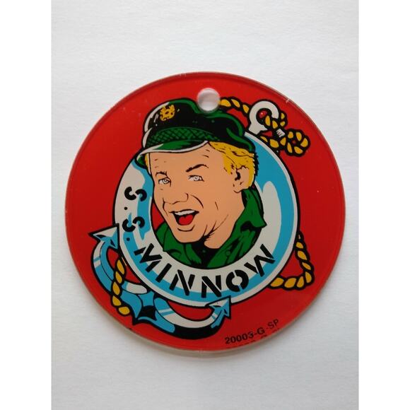 Gilligan's Island Skipper In Life Raft Plastic Keychain Original 1991 NOS - Picture 4 of 4